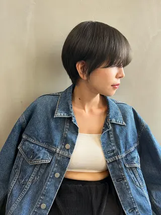 ショート カラー ショート/ボブ専門 宮脇美奈/南船場のヘアスタイル