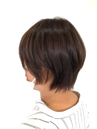 ショート ショート/白髪ぼかし 君和田若菜のヘアスタイル