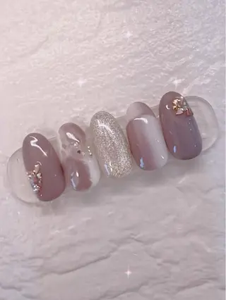 カラー ネイル ecru エクリュのネイルデザイン