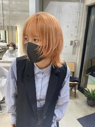 ミディアム 鈴木 真司のヘアスタイル