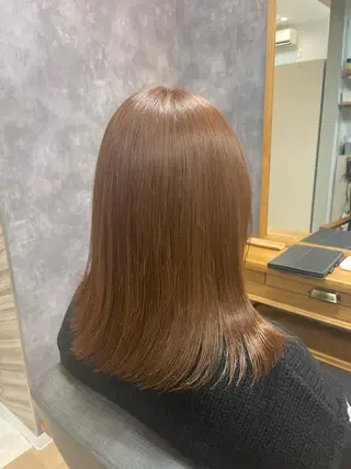 セミロング カラー 阿部 海翔のヘアスタイル