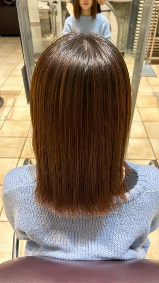 ミディアム パーマ 村松 麻菜のヘアスタイル