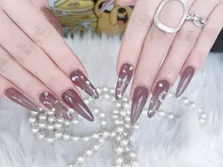 ネイル ネイルサロンAiri 長さ出し·シンプルのネイルデザイン