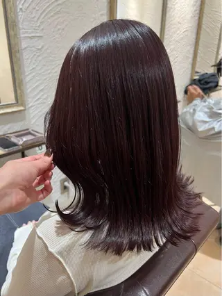 ミディアム カラー 🥀韓国ヘア🥀 宮津真菜のヘアスタイル