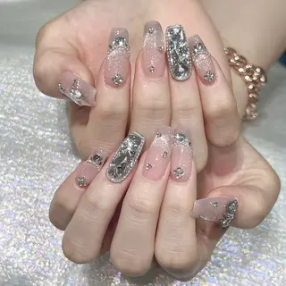 ネイル 長いだし/スカルプ/ パラシェルN.oneのネイルデザイン