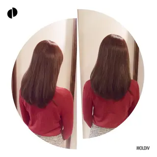 セミロング カラー ✨縮毛矯正✨髪質改善 ナカシマ ユミのヘアスタイル