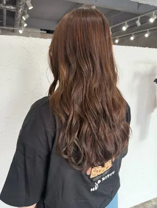 セミロング Iwama momokaのヘアスタイル