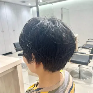 ショート パーマ 巖本 真希のヘアスタイル