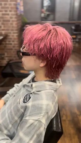 ショート カラー メンズ LiG所属・🔥【メンズ特化】江 坂／モデル／レオ🔥のヘアスタイル