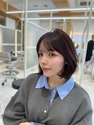 ショート oto🎀×美髪× シースルー前髪🤍のヘアスタイル