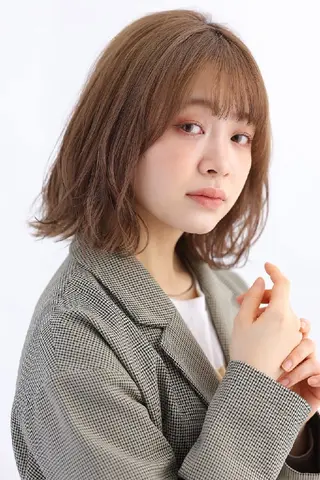 ミディアム カラー 自由が丘×似合わせ ディレクター枦山大将のヘアスタイル