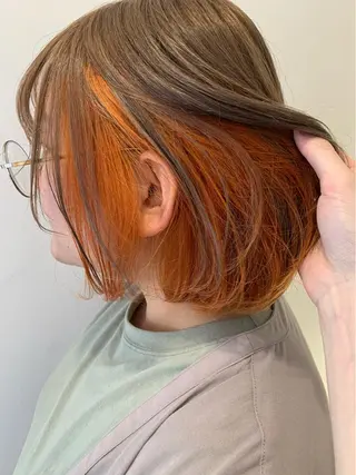 ショート カラー ハイトーン/ウルフ /小澤凌祐🦕のヘアスタイル
