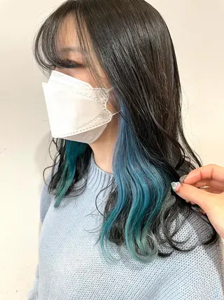 ミディアム カラー 🌈🌸あおき みちる🌟💗のヘアスタイル