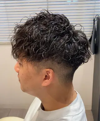 ショート パーマ メンズ HAIR STUDIO buzz所属・金子 富士のヘアスタイル