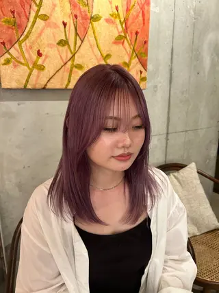 カラー 植田 瑠菜のヘアスタイル