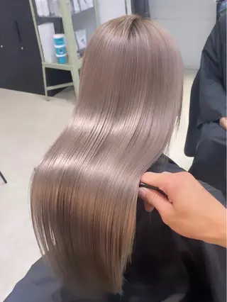 ロング カラー ハイライト、レイヤー カット/西梅田/中西のヘアスタイル