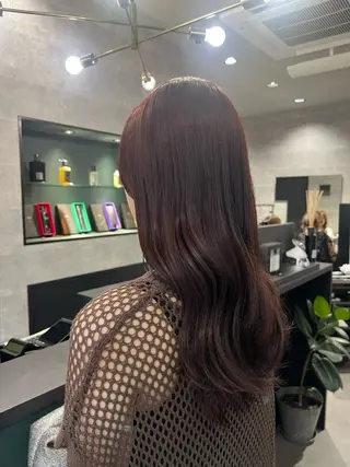 ロング カラー 竹井 彩のヘアスタイル