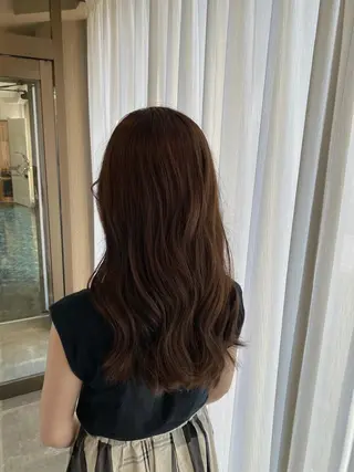 セミロング カラー ヘアアレンジ cecil hair 難波店所属・髪質改善透明感カラー /SHOGO☀️のヘアスタイル