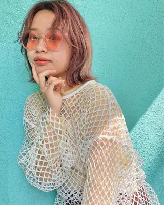 ミディアム 中尾 未来/艶カラー /カットモデルのヘアスタイル