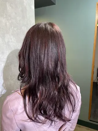 ロング カラー パーマ ヘアアレンジ リベルテ所属・♦️髪質改善韓国レイ ヤー♦️副店長のヘアスタイル