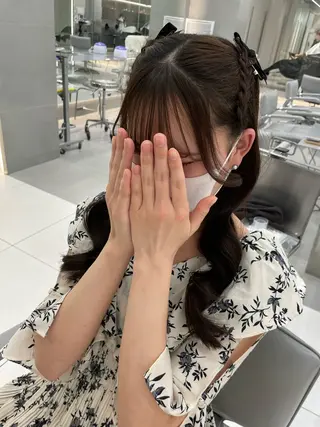 ヘアアレンジ ヘアセット🎀耳つぼ 👂💎MONAMIのヘアスタイル