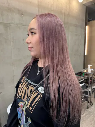 セミロング カラー SALTWATER AYARIのヘアスタイル