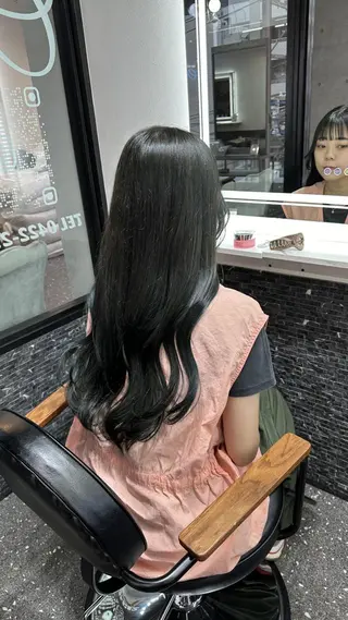 ロング 韓国風レイヤー🗝要 暗透カラー📓吉祥寺のヘアスタイル