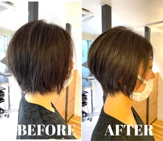 ショート WHAT COMES AROUND ...所属・イワ ハシのヘアスタイル