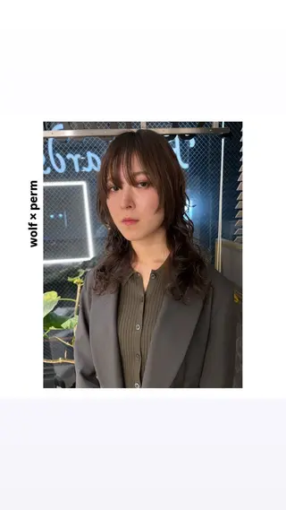 ミディアム パーマ rewards成城学園前店所属・hiroki【雰囲気 &style】のヘアスタイル