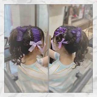 セミロング ヘアアレンジ ヘアセット/着付け 𓇼 松本 夏美𓇼のヘアスタイル