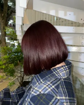 ショート カラー ショート✂︎ ゆるパーマKANOのヘアスタイル