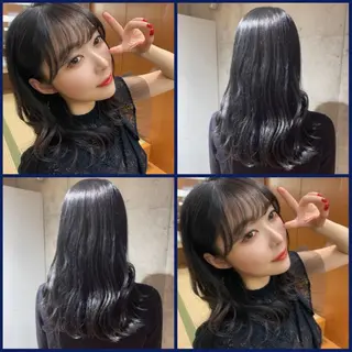 セミロング カラー 韓国🫧アイドルヘア 🎀みづきのヘアスタイル