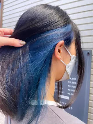 ミディアム カラー 北本 まどかのヘアスタイル