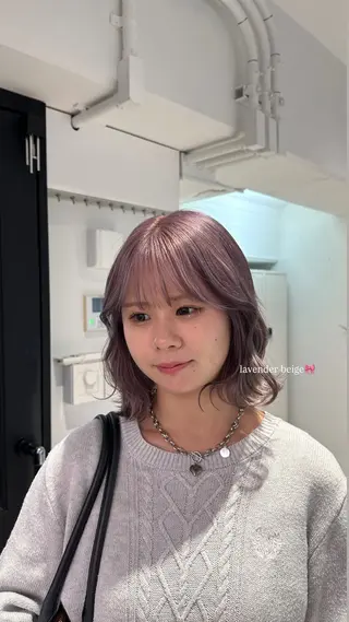 ミディアム カラー Lomalia Rukaのヘアスタイル