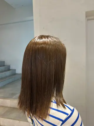 ミディアム カラー ツヤ髪カラー/ハイト ーン🌺kae🌺のヘアスタイル