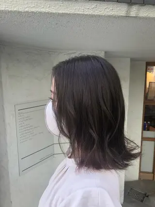ミディアム FUJINO RYOのヘアスタイル