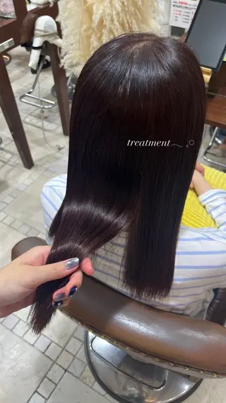 ロング 透明感カラー／ 艶感カラー／RAMUのヘアスタイル