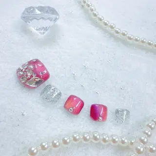 ネイル ネイルPetit Ribbonのネイルデザイン