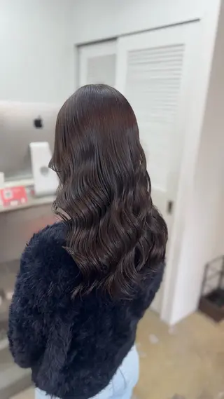ロング カラー MAUVE MIYUのヘアスタイル