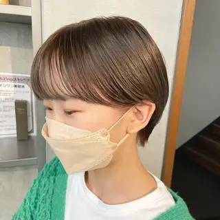 ショート カラー 🌜韓国/艶髪/縮毛 /kokoro🌛のヘアスタイル