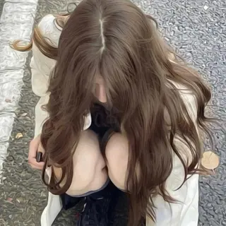 ロング レイヤー、美髪矯正 🌹韓国ヘア芹奈のヘアスタイル