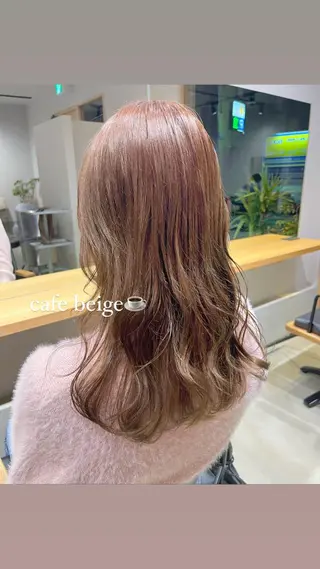 セミロング カラー ヘアアレンジ MINX The pass所属・透明感ケアカラー/ レイヤー/ryokaのヘアスタイル