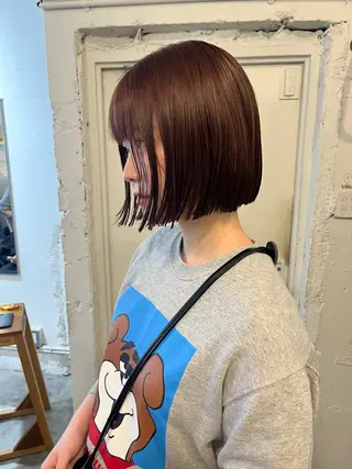 ショート カラー パーマ ✴︎UNU ✴︎モエカのヘアスタイル