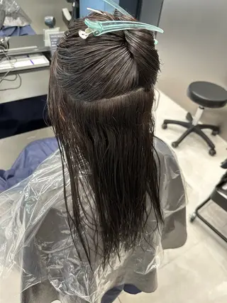 ロング パーマ HARUKI MINATO japan 仙台店所属・✨【髪質改善/縮毛 矯正】✨ゆうほのヘアスタイル