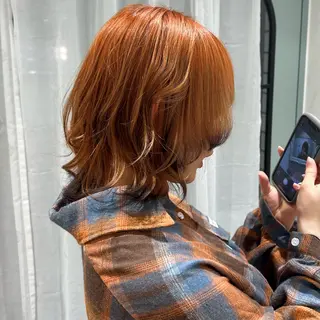 ミディアム カラー ヘアアレンジ 🍓女性専用サロン/ こころ🍓のヘアスタイル