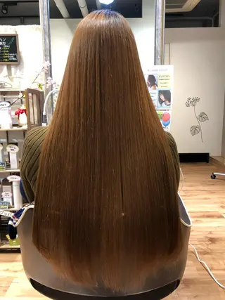 ロング 青野 文香のヘアスタイル