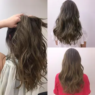 ロング カラー ブリーチカラー/ 岩破瑞希のヘアスタイル