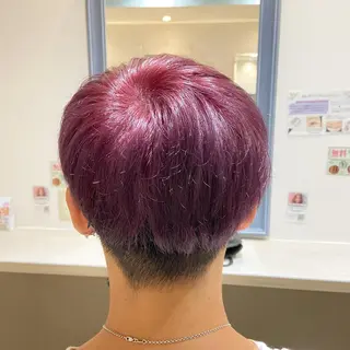 ショート カラー メンズ 桑原 りゆのヘアスタイル