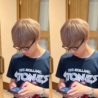 カラー メンズ センターパート /植田のヘアスタイル