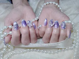 ネイル ラベンダー💖日暮里 ルル💖ネイルのネイルデザイン